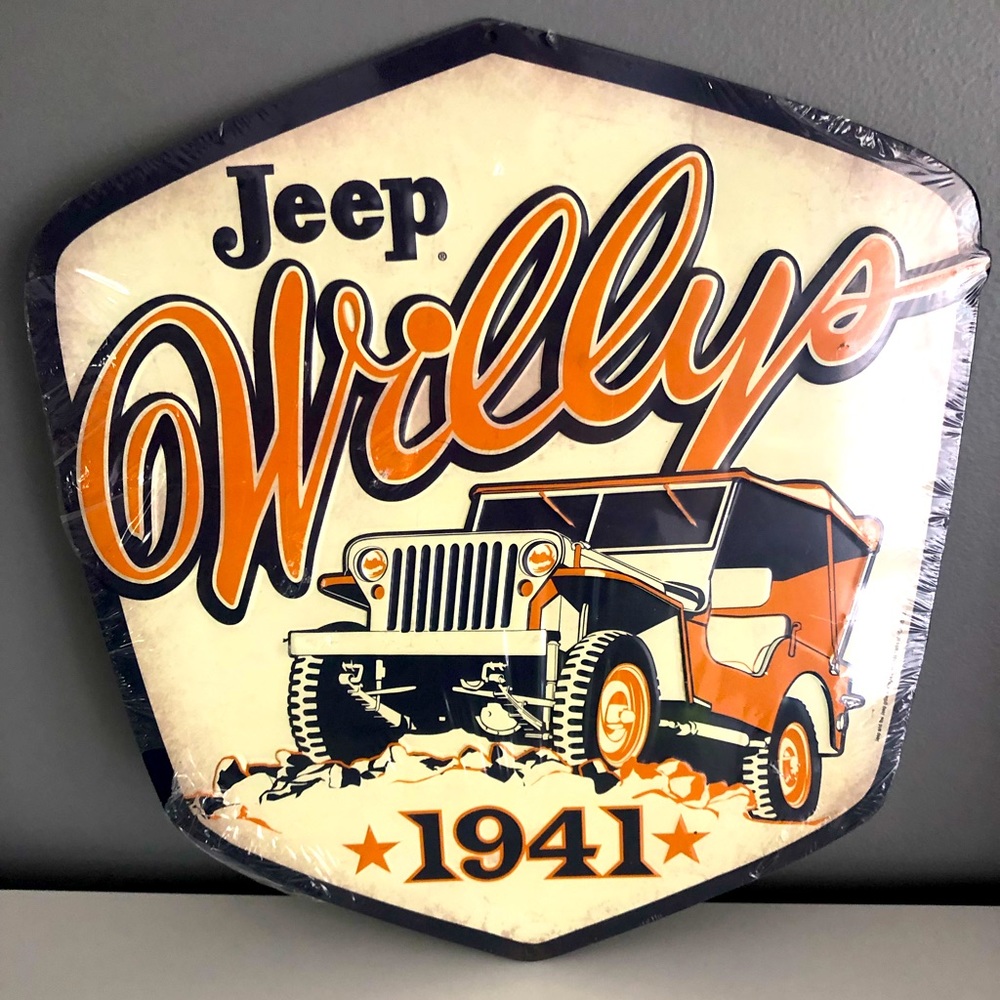 Jeep wall metal sign